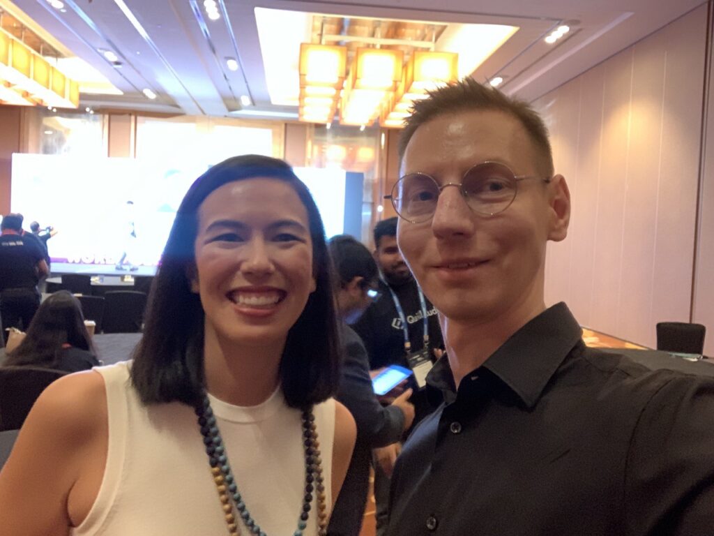 Greg Griucci, Head of Business Development with Fiona Murray, Head of APAC Sales, Ripple 