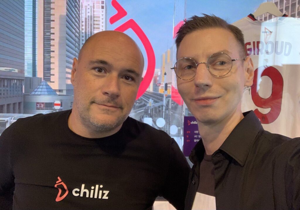 Alexandre Dreyfus, CEO of Chiliz and Greg Griucci, Head of Business Development, Red Pill Team