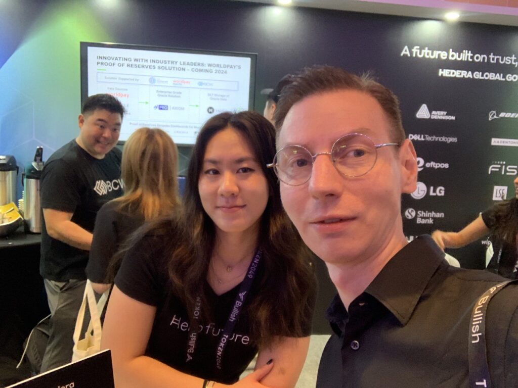 Alyson Liu, Events at Hedera,  Founder at WiBlock Org and  Greg Griucci, Head of Business Development, Red Pill Team